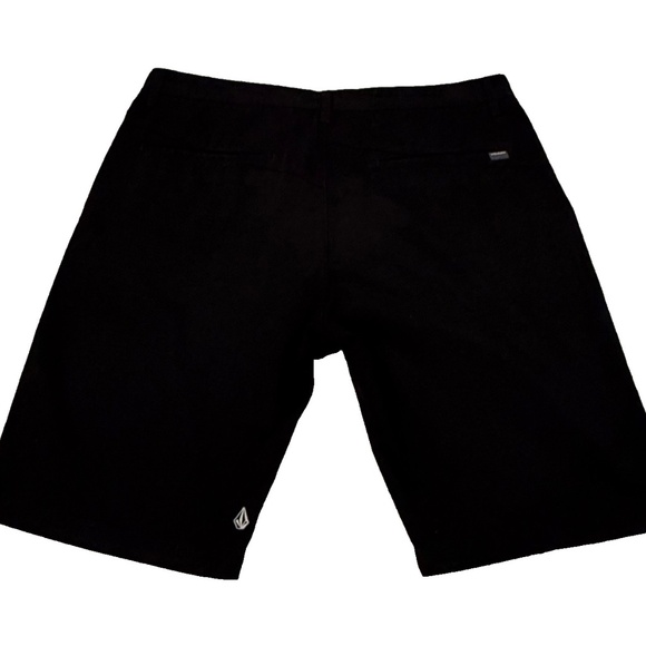 Volcom - Vimonty Men's Chino Flat Front Shorts; 10 1/2"‎ inseam; Black; Size 36 - Picture 2 of 7
